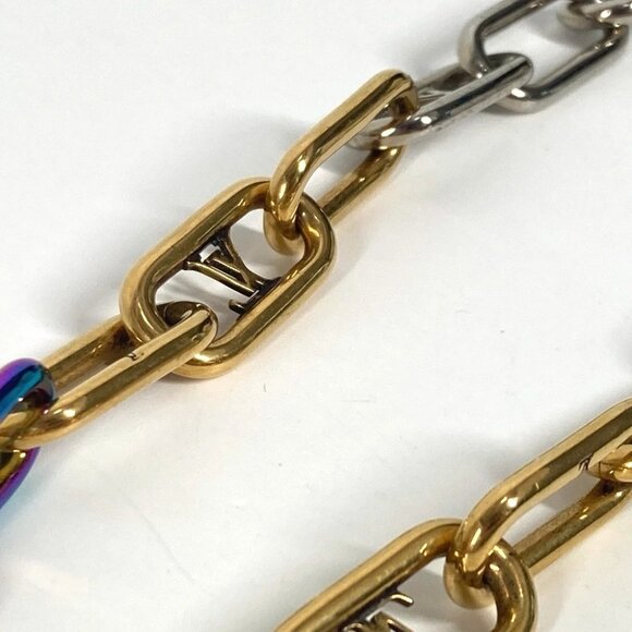 LOUIS VUITTON M80177 Collier Signature Chain Accessories Necklace - Picture 6 of 11